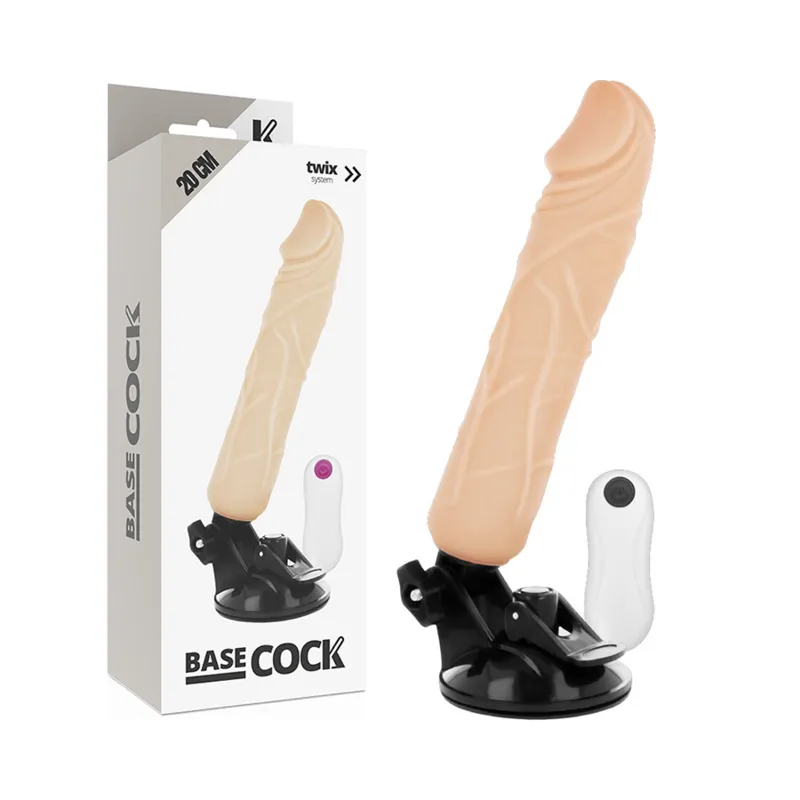 Realistischer natürlicher mit Fernbedienungsvibrator 20 cm -O- 4 cm von Basecock | Fesselliebe.de