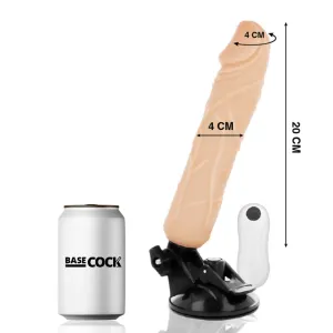 Realistischer natürlicher mit Fernbedienungsvibrator 20 cm -O- 4 cm von Basecock