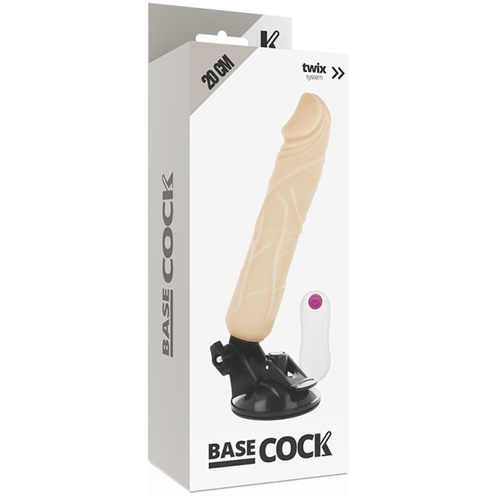 Realistischer natürlicher mit Fernbedienungsvibrator 20 cm -O- 4 cm von Basecock | Fesselliebe.de