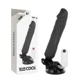 Realistischer Vibrator mit Fernbedienung Schwarz 20 cm -O- 4 cm von Basecock