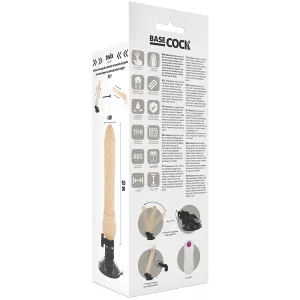 Realistischer natürlicher mit Fernbedienungsvibrator 19,5 cm -O- 4 cm von Basecock