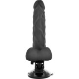 Biegsamer Vibrator mit Fernbedienung Schwarz 21 cm -O- 5 cm von Basecock | Fesselliebe.de