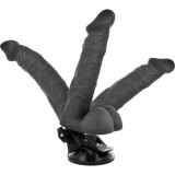Biegsamer Vibrator mit Fernbedienung Schwarz 20 cm -O- 4,5 cm von Basecock | Fesselliebe.de