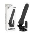 Realistischer Vibrator mit Fernbedienung Schwarz 19,5 cm -O- 4 cm von Basecock