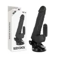 Realistischer Vibrator mit Fernbedienung Schwarz 18,5 cm -O- 4cm von Basecock