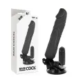 Realistischer Vibrator mit Fernbedienung Schwarz 20 cm -O- 4 cm von Basecock