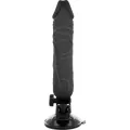 Realistischer Vibrator mit Fernbedienung Schwarz 20 cm -O- 4 cm von Basecock