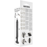 Realistischer Vibrator mit Fernbedienung Schwarz 20 cm -O- 4 cm von Basecock | Fesselliebe.de