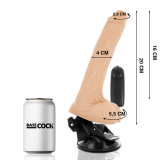 Realistischer Vibrator mit Fernbedienung mit Hoden 20 cm -O- 4 cm von Basecock | Fesselliebe.de