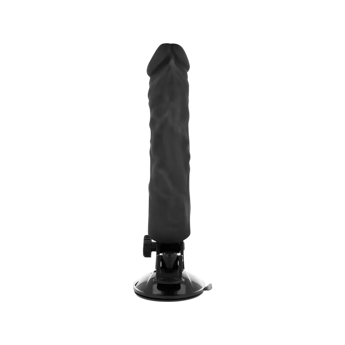 Realistischer Vibrator mit Fernbedienung Schwarz 21 cm -O- 4 cm von Basecock | Fesselliebe.de