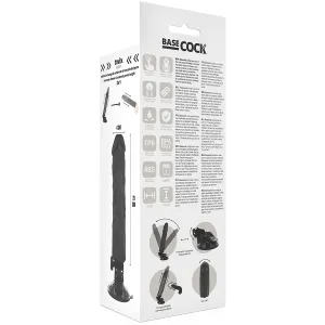 Realistischer Vibrator mit Fernbedienung Schwarz 21 cm -O- 4 cm von Basecock
