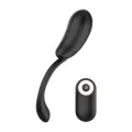 Vibrationsei mit Fernbedienung wiederaufladbar Schwarz/Gold von Coquette Toys