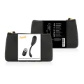 Vibrationsei mit Fernbedienung wiederaufladbar Schwarz/Gold von Coquette Toys