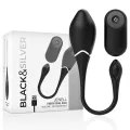 Jenell wiederaufladbares Vibrierei von Black&Silver