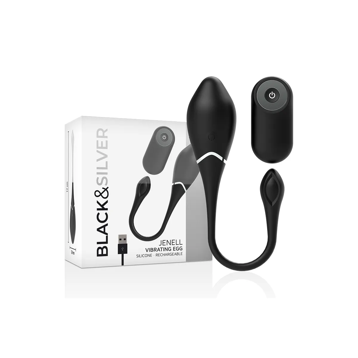 Jenell wiederaufladbares Vibrierei von Black&Silver | Fesselliebe.de