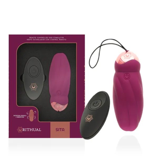 Sita Egg mit Fernbedienung Perlendrehung + Vibration von Rithual | Fesselliebe.de