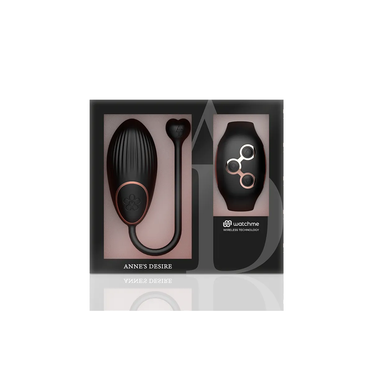 Egg mit Fernbedienungstechnologie Watchme Schwarz/Gold von anne´S Desire | Fesselliebe.de