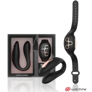 Dual Pleasure Tecnolog A Watchme Schwarz/Gold von anne´S Desire | Fesselliebe.de