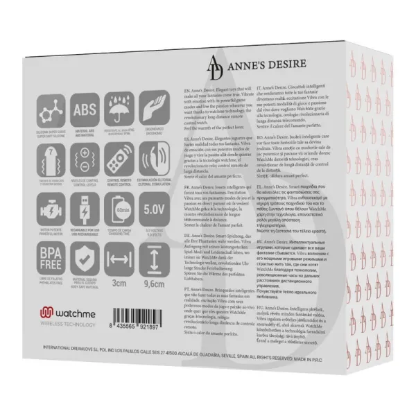 Panty Pleasure Tecnolog A Watchme Schwarz/Gold von anne´S Desire | Fesselliebe.de