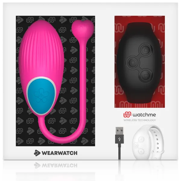 Watchme-Technologie mit Fernbedienung Egg Fuchsia / Jet von Wearwatch | Fesselliebe.de