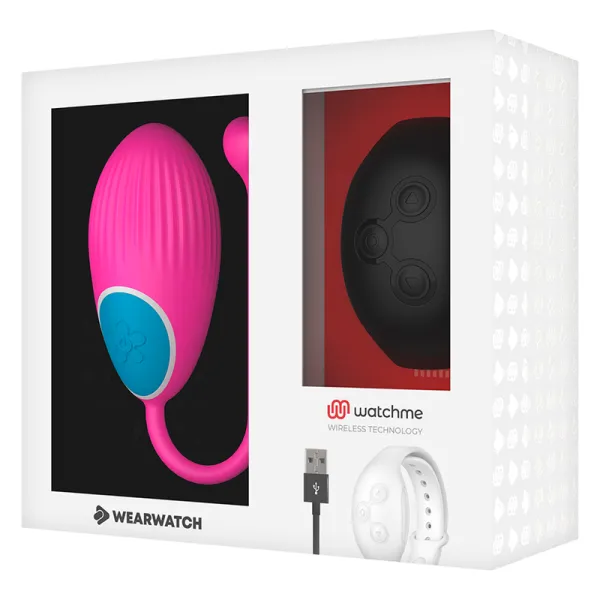 Watchme-Technologie mit Fernbedienung Egg Fuchsia / Jet von Wearwatch | Fesselliebe.de