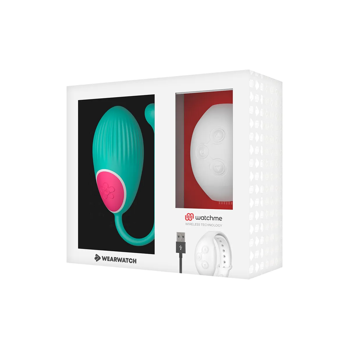 Egg mit Fernbedienung Watchme Technologie Meerwasser / Schnee von Wearwatch | Fesselliebe.de