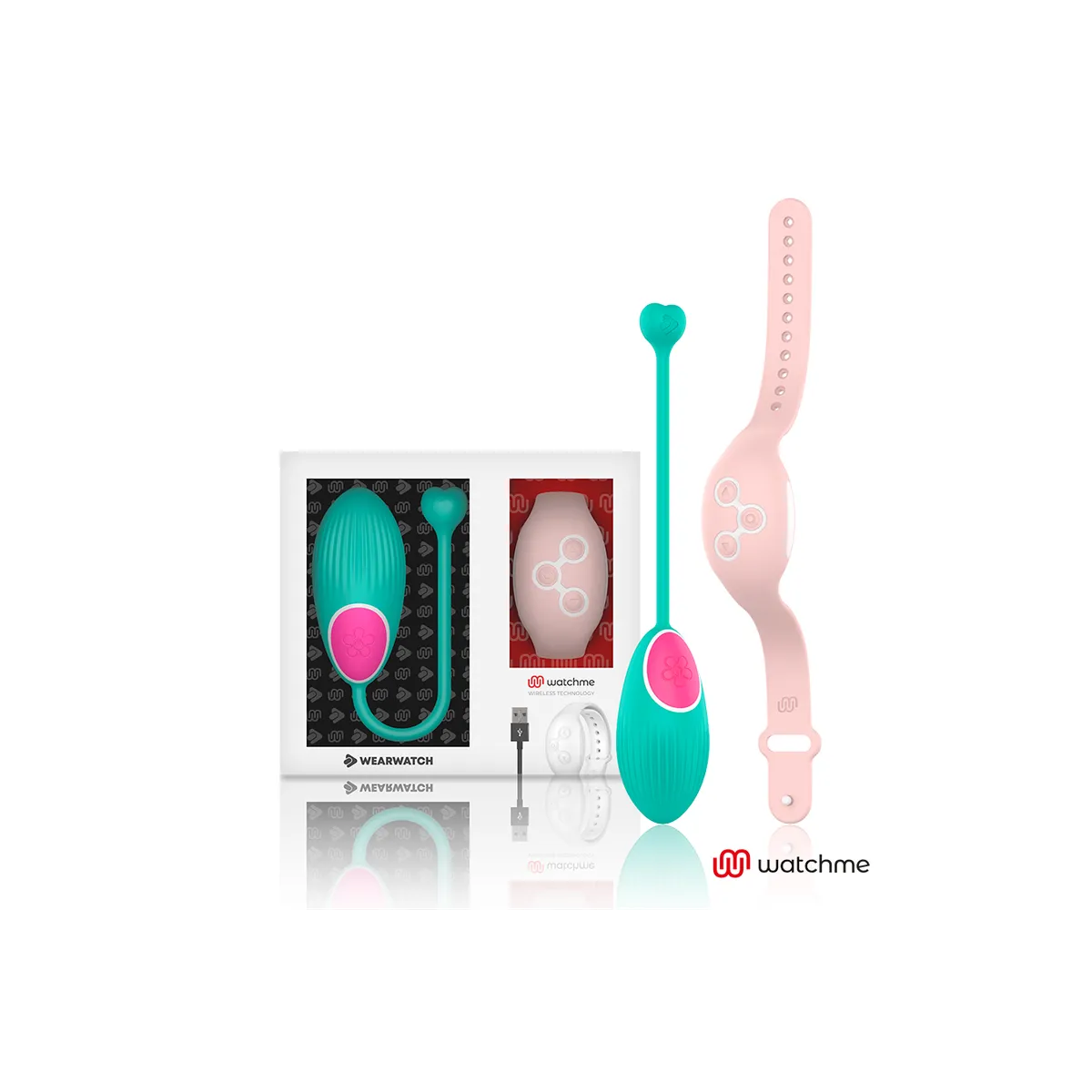 Watchme-Technologie mit Fernbedienung Ei Meerwasser / Rosa von Wearwatch | Fesselliebe.de