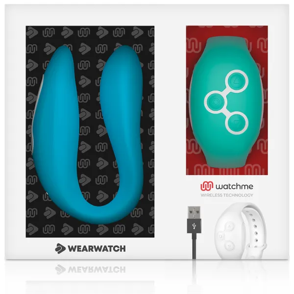 Dual-Technologie-Watchme-Vibrator Indigo/Meerwasser von Wearwatch | Fesselliebe.de