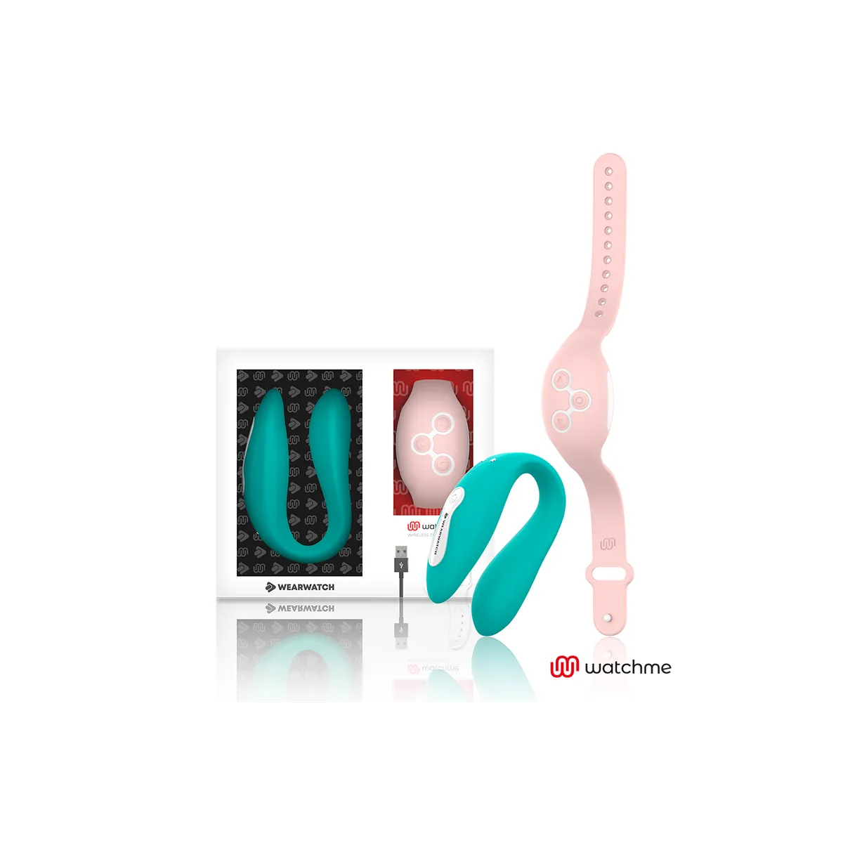 Watchme Dual Technology Vibrator Meerwasser / Rosa von Wearwatch | Fesselliebe.de