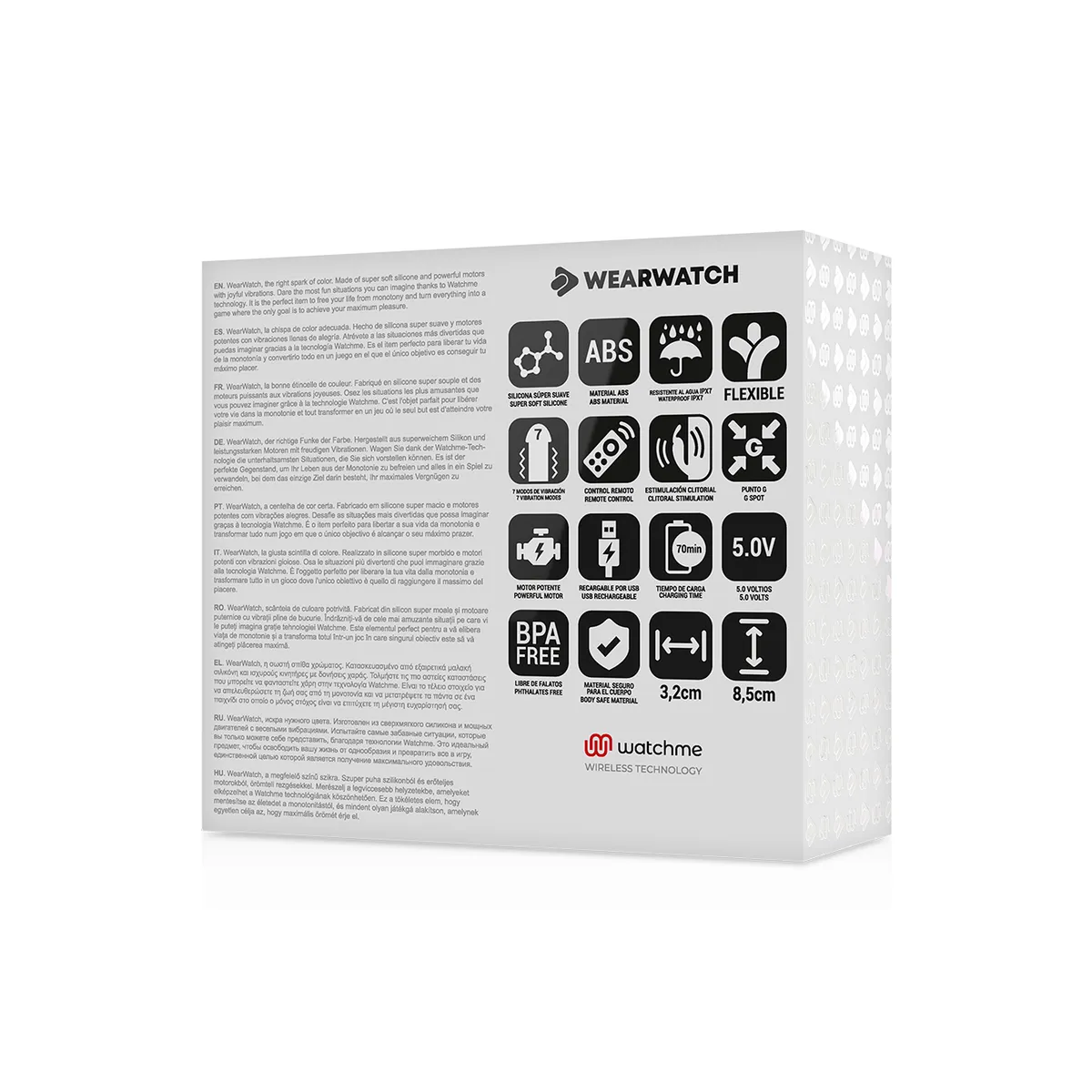 Watchme Dual Technology Vibrator Meerwasser / Rosa von Wearwatch | Fesselliebe.de