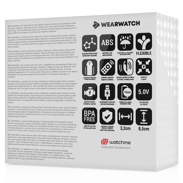 Dual-Technologie Watchme Hellgrüner Vibrator von Wearwatch | Fesselliebe.de