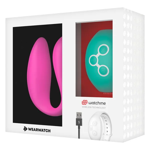 Dual-Technologie-Watchme-Vibrator Fuchsia / Meerwasser von Wearwatch | Fesselliebe.de