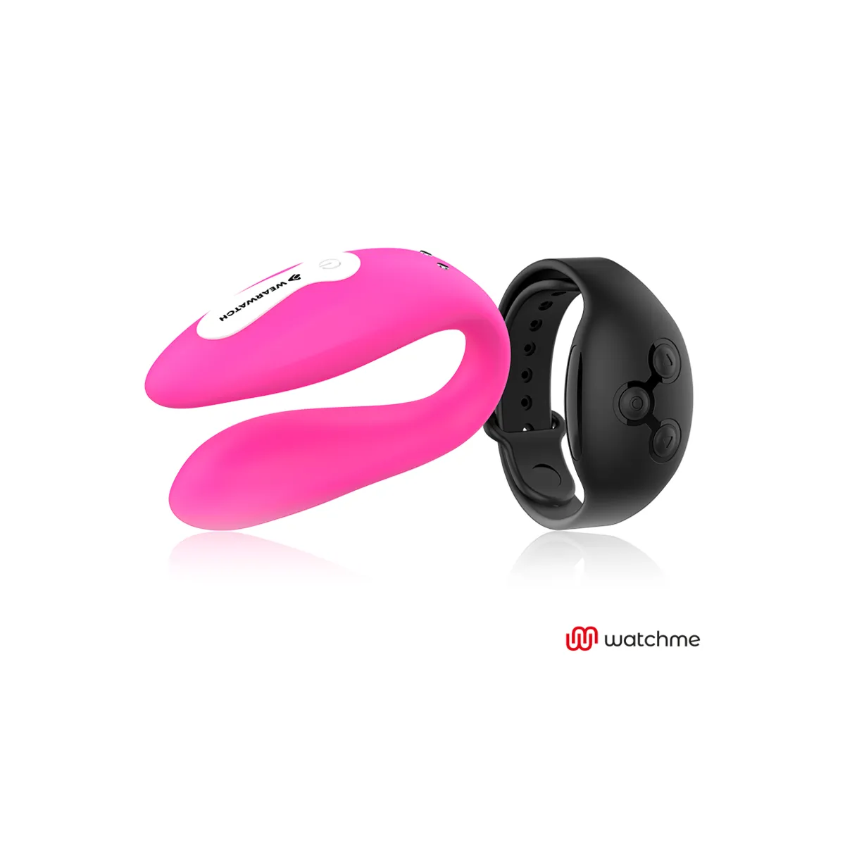 Watchme Dual Technology Vibrator Fuchsia/Azabache von Wearwatch | Fesselliebe.de