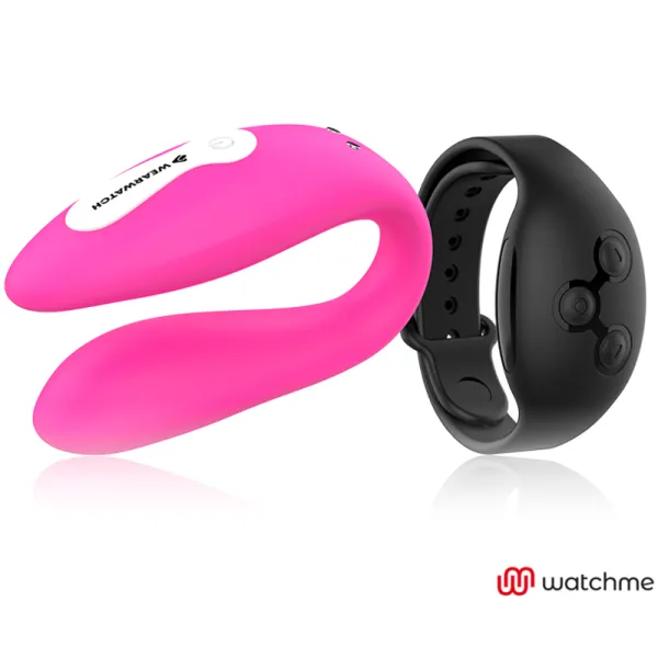 Watchme Dual Technology Vibrator Fuchsia/Azabache von Wearwatch | Fesselliebe.de