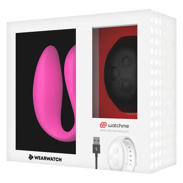 Watchme Dual Technology Vibrator Fuchsia/Azabache von Wearwatch | Fesselliebe.de
