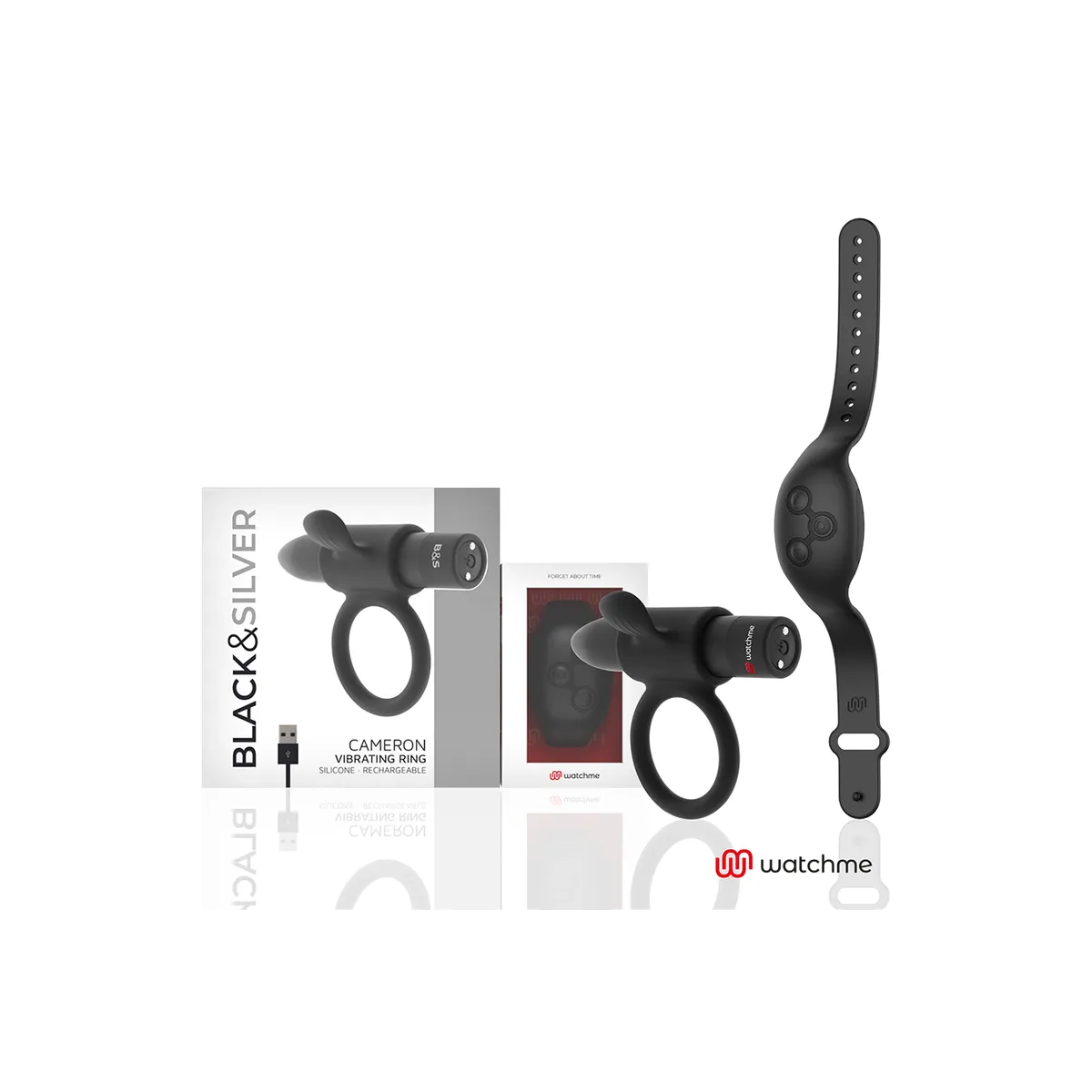 Cameron Cockring-Uhr mit Fernbedienung von Black&Silver | Fesselliebe.de