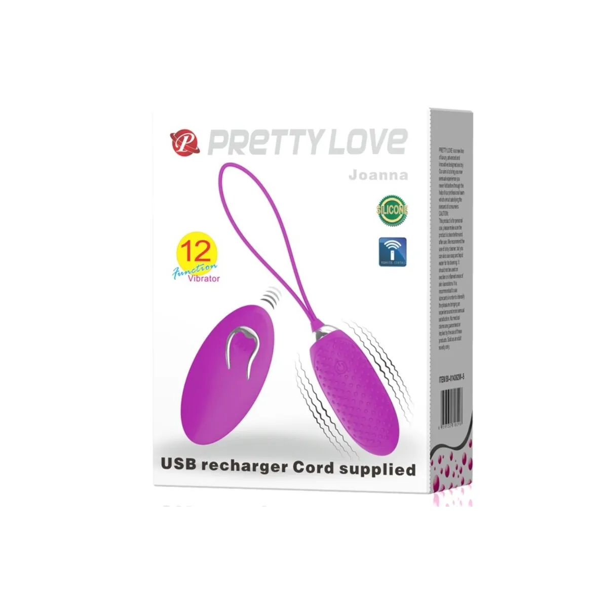 Joanna Vibrierendes Ei mit Fernbedienung 12 Modi von Pretty Love Smart | Fesselliebe.de