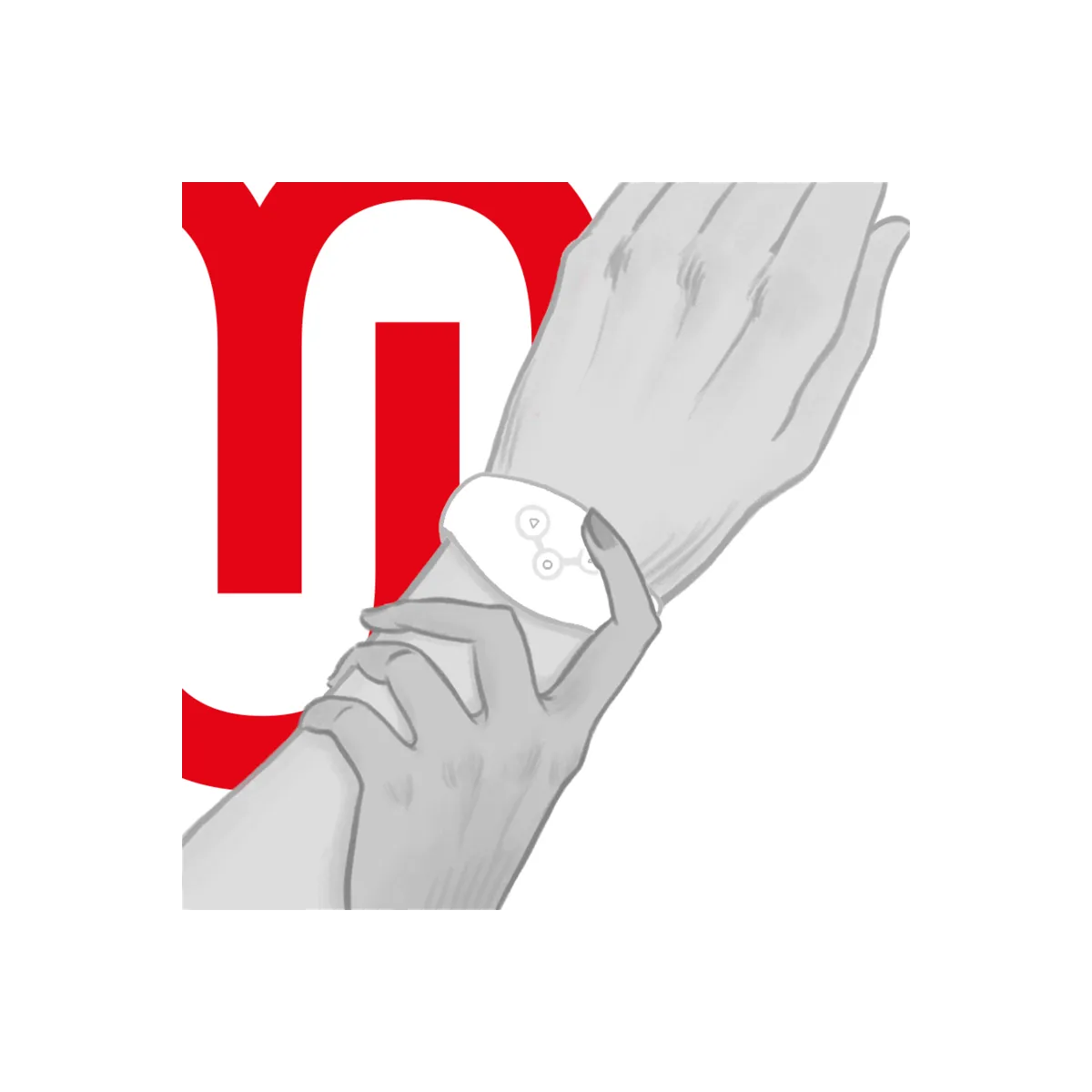 Wireless-Technologie-Uhr Weiss von Watchme | Fesselliebe.de