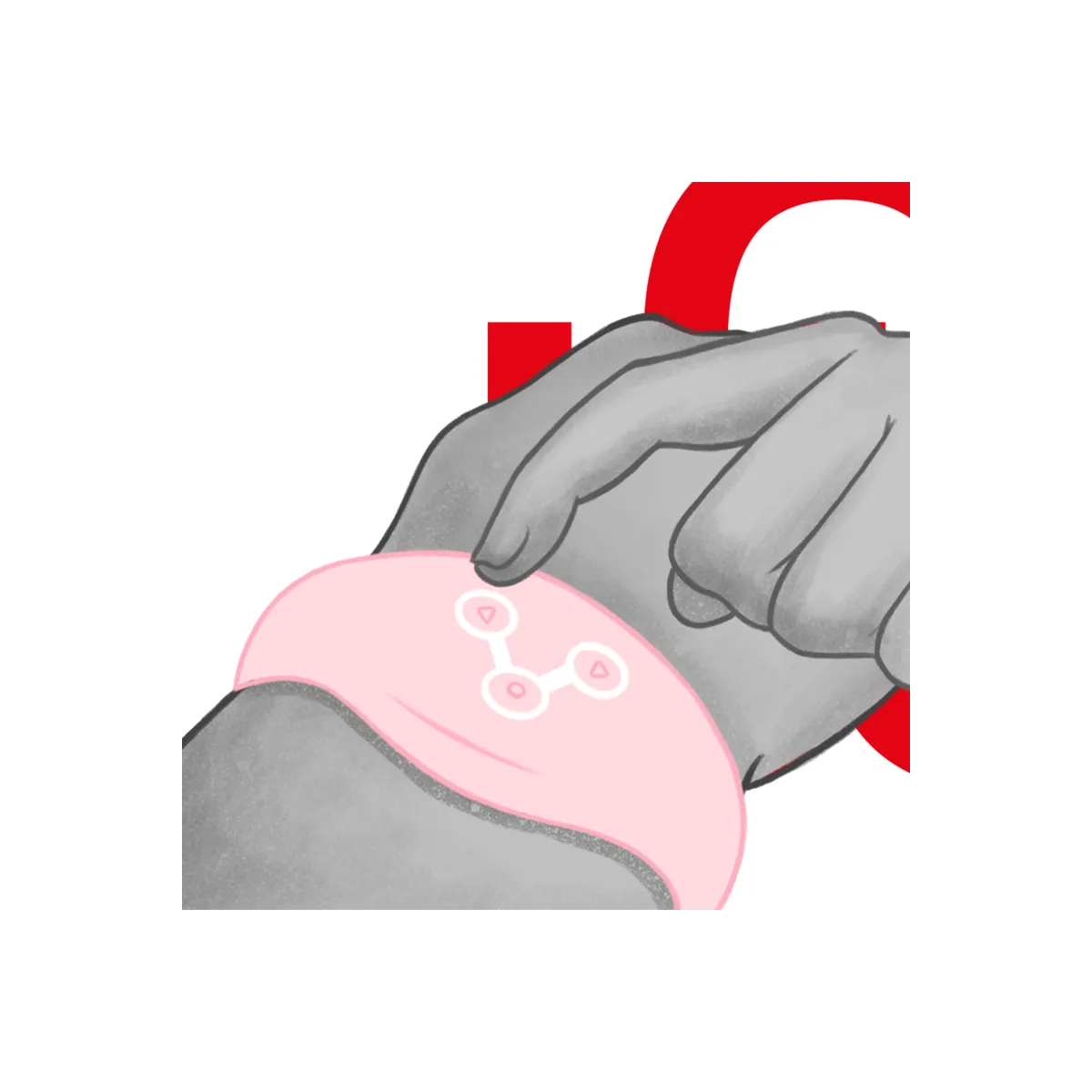 Wireless-Technologie-Uhr Zartes Rosa von Watchme | Fesselliebe.de