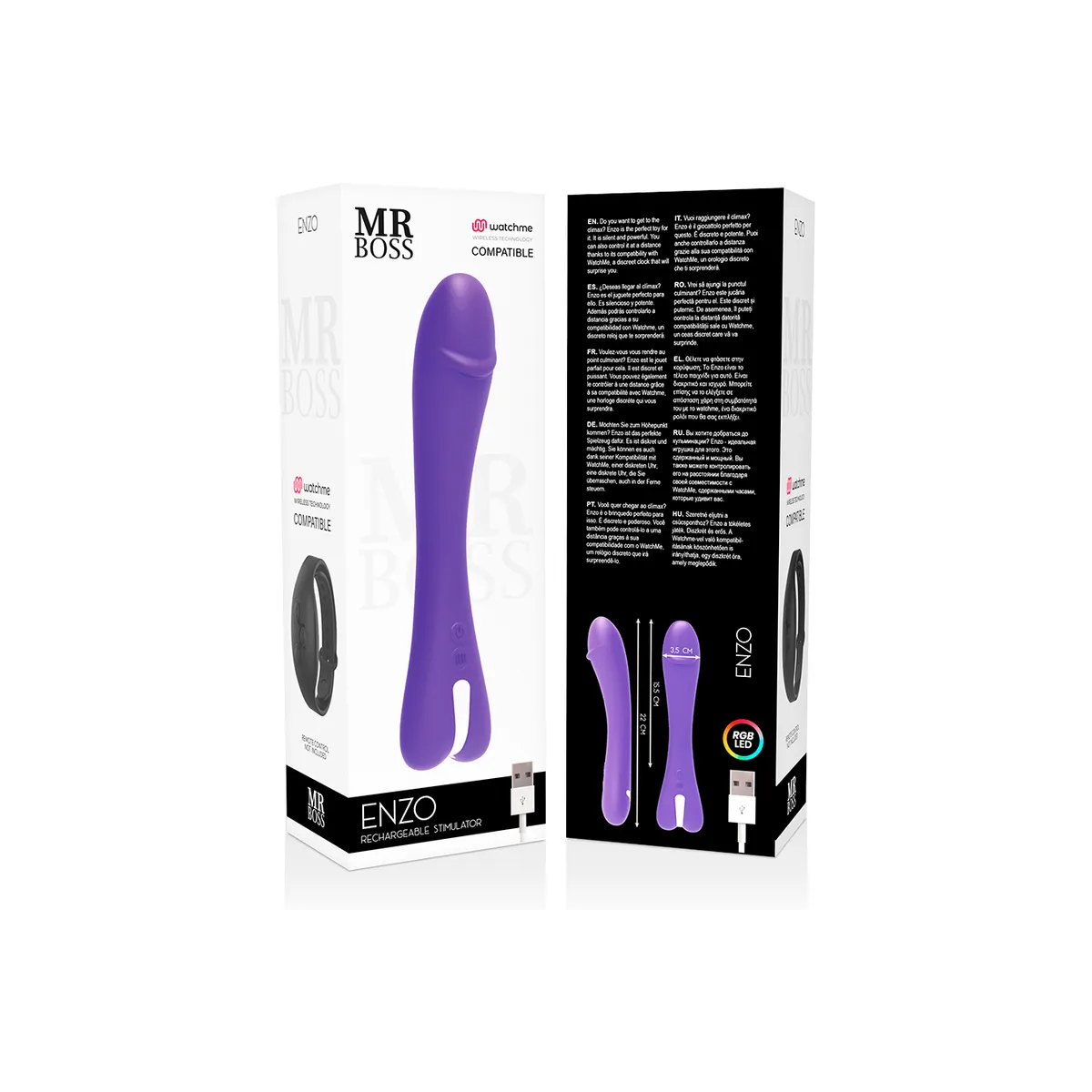 Enzo Vibrator Watchme Drahtlos-Technologie Kompatibel von Mr, Boss | Fesselliebe.de