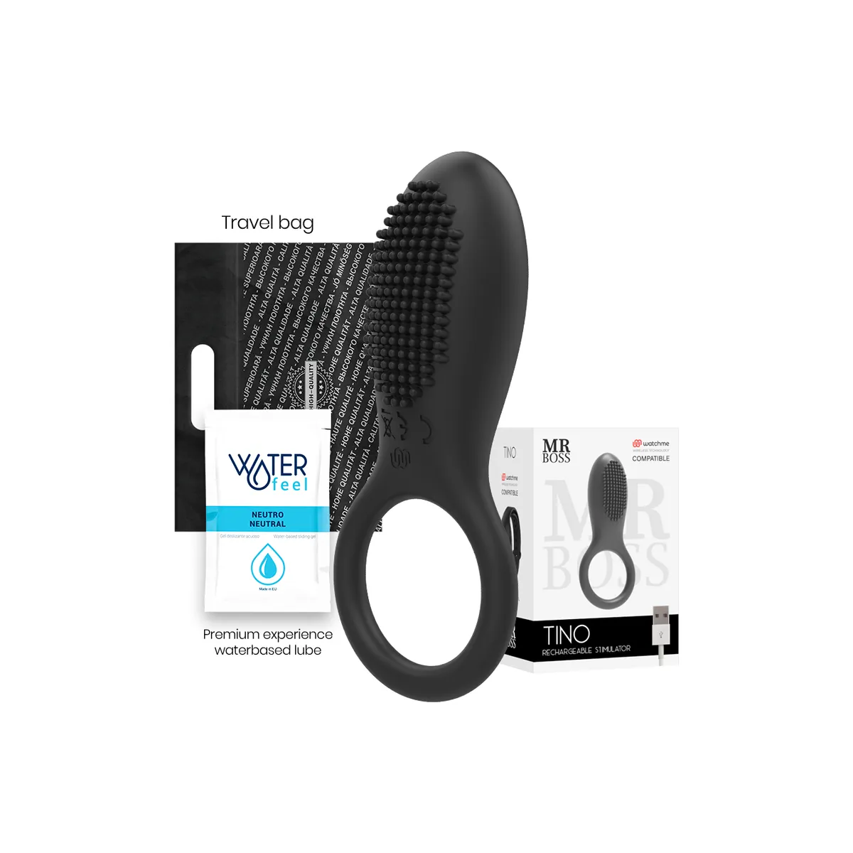 Tino Stimulatorring Kompatibel mit der Watchme Wireless-Technologie von Mr, Boss | Fesselliebe.de