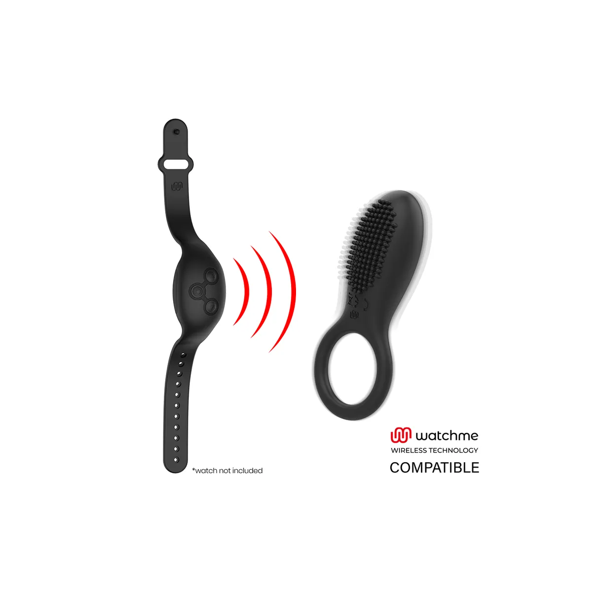 Tino Stimulatorring Kompatibel mit der Watchme Wireless-Technologie von Mr, Boss | Fesselliebe.de