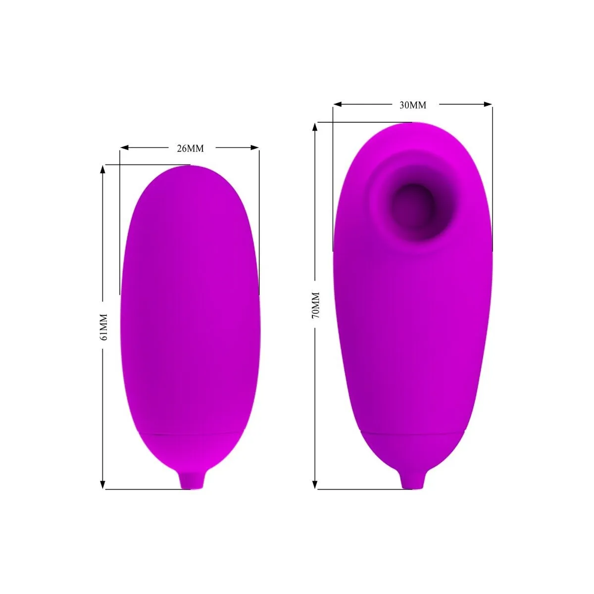 Vibrierendes Bullet und Saugnapf von Pretty Love | Fesselliebe.de