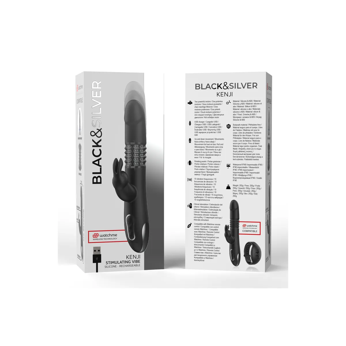 Kenji Stimulierende Vibe, Kompatibel mit Watchme Drahtloser Technologie von Black&Silver | Fesselliebe.de