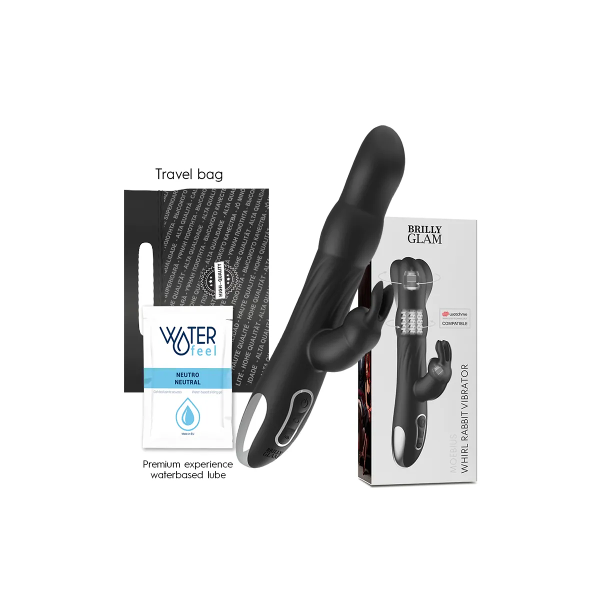 Moebius Rabbit Vibrator & Rotator Kompatibel mit Watchme Wireless Technology von Brilly Glam | Fesselliebe.de