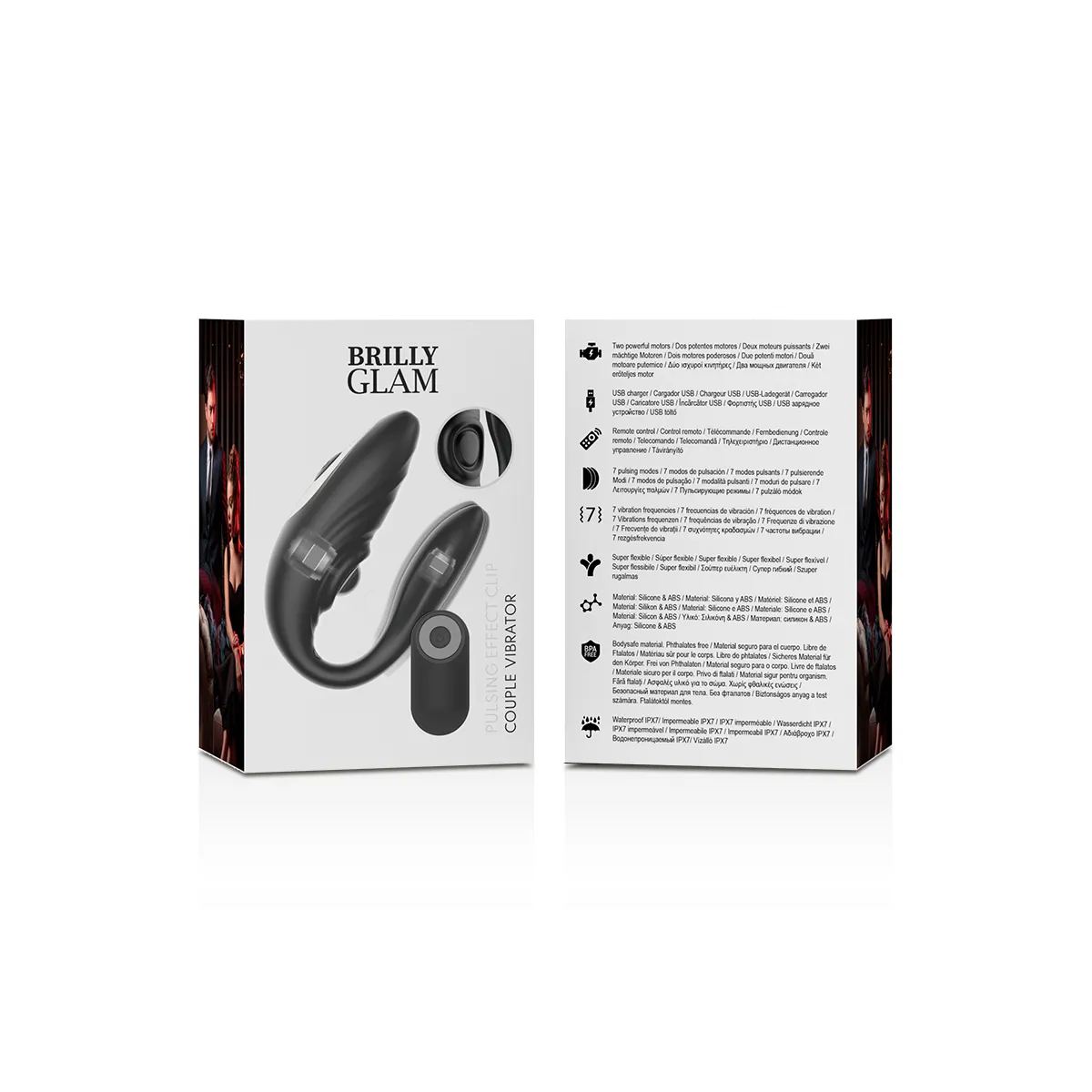 Paar mit Pulsierender und Vibrierender mit Fernbedienung von Brilly Glam | Fesselliebe.de