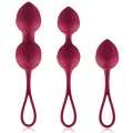 Premium Silikon 3 Vibrierende Kegelperlen mit Fernbedienung von Cici Beauty