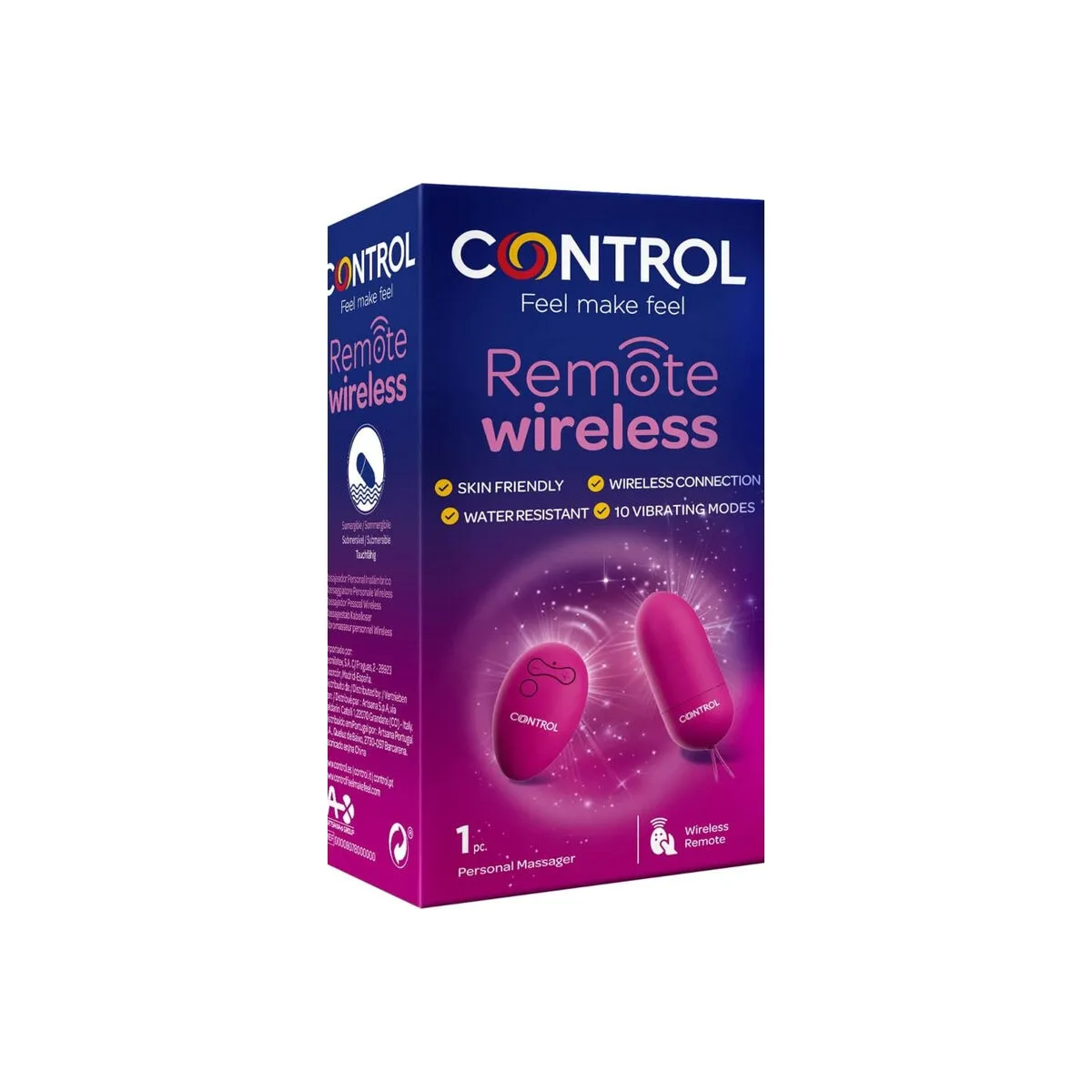 Persönliches Massager mit Drahtloser mit Fernbedienung von Control Toys | Fesselliebe.de