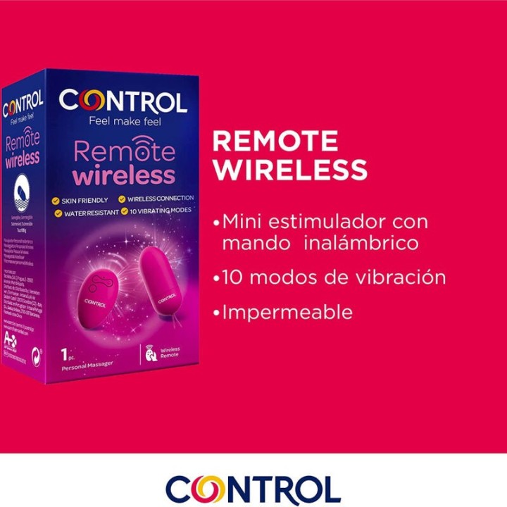 Persönliches Massager mit Drahtloser mit Fernbedienung von Control Toys | Fesselliebe.de