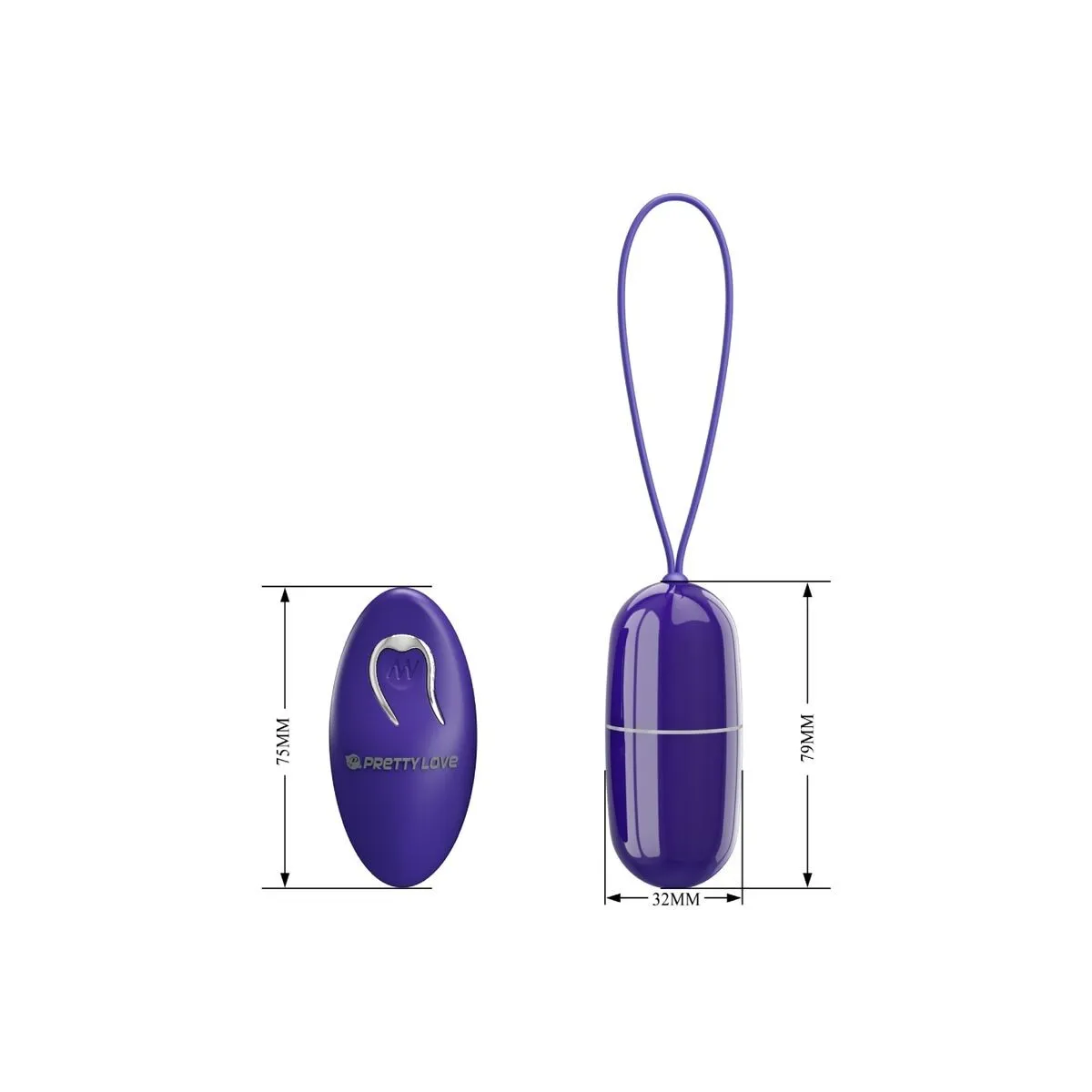 Arvin Youth Verletzt Ei mit Fernbedienung Violett von Pretty Love Youth | Fesselliebe.de